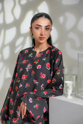 Luna - Printed Short Shirt with Flower Designs